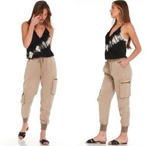 NWT Young Fabulous & Broke Tencel Jupiter Jogger Desert Khaki Pants